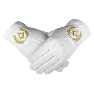 Guantes escuadra compas laureados oro