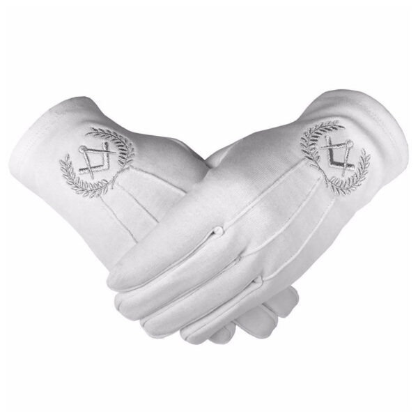 Guantes escuadra compas laureados plata